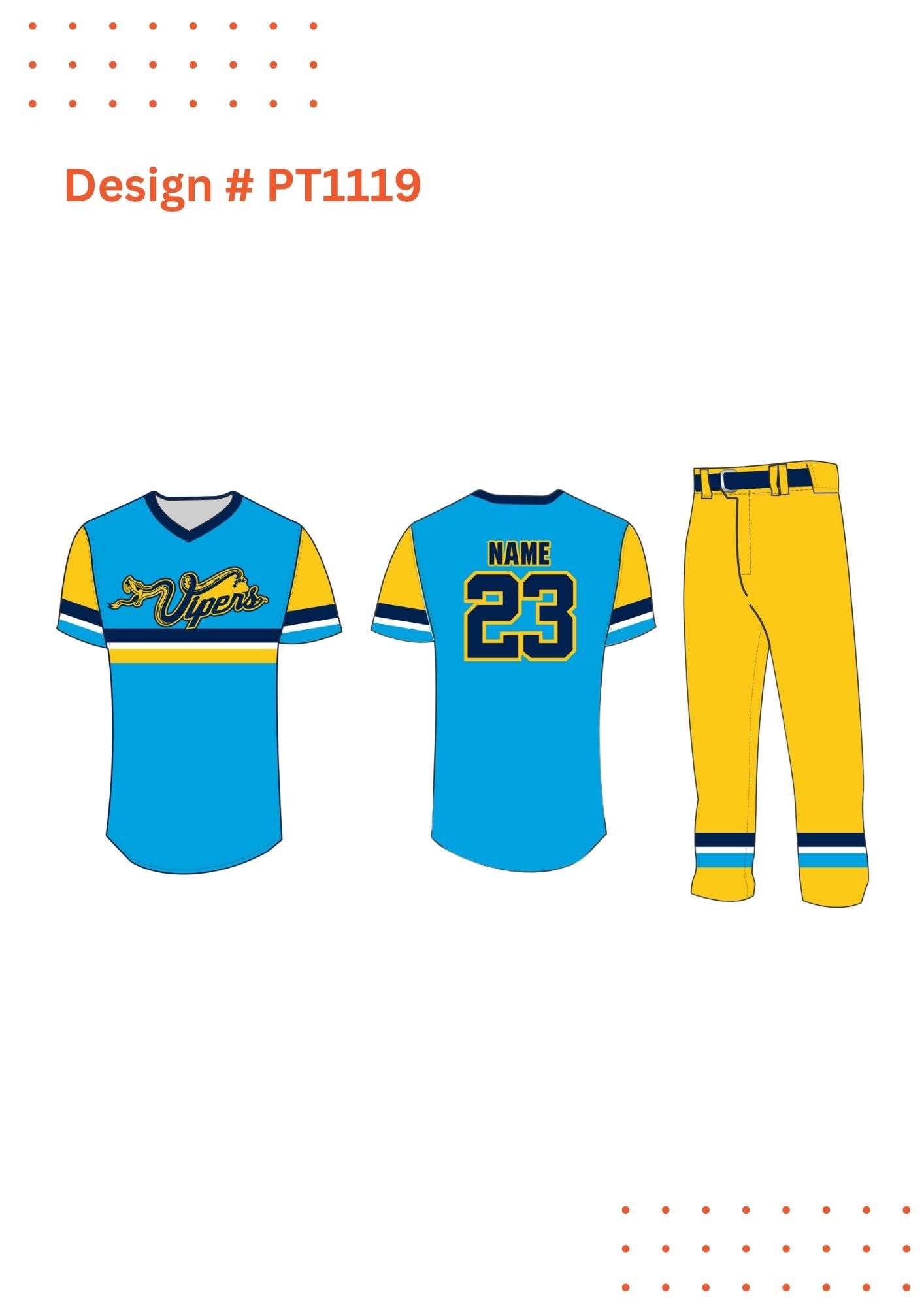 Custom Baseball Kit Design Mockup – Fully Customizable